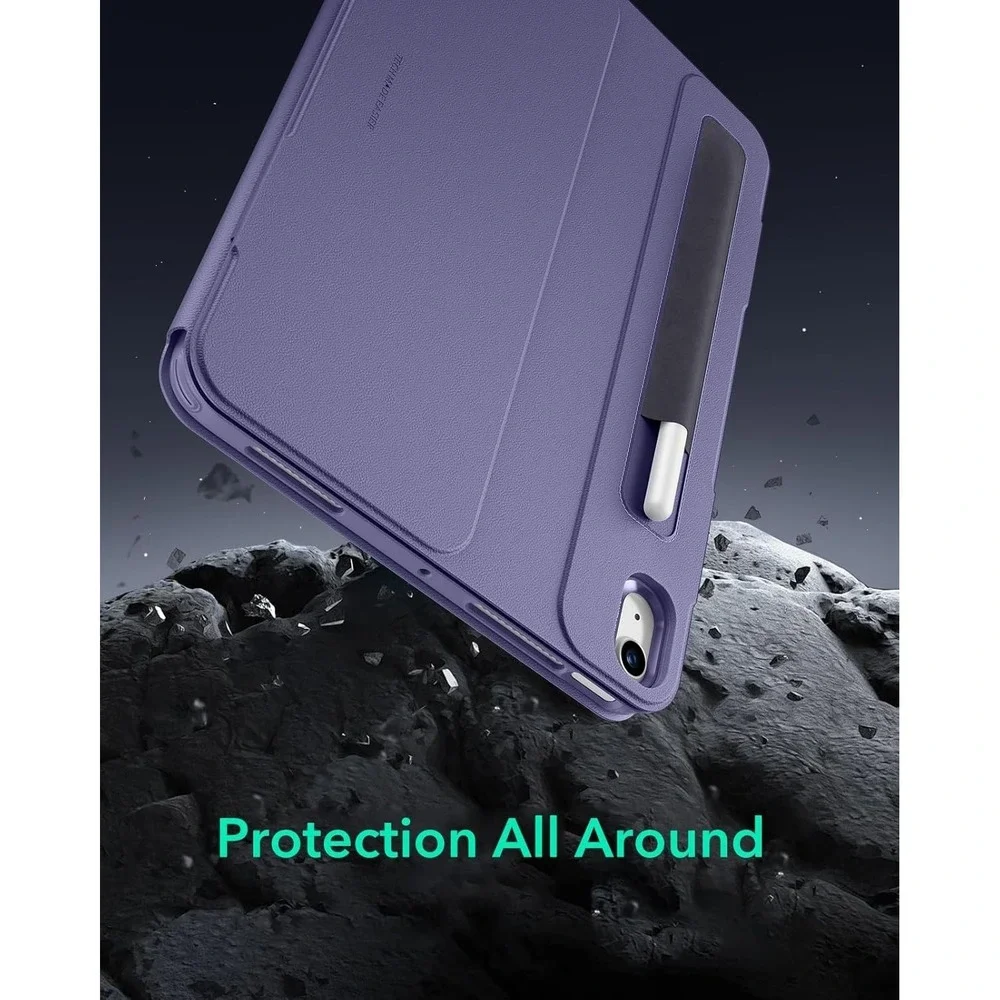 ESR iPad Air 11 10.9 Case Magnetic Removable Cover Stand 9 Angles Purple
